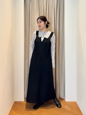 「EMMEL REFINES（エメルリファインズ）のアイテム」を使った、島津（shimazu)さん（レディース・160cm）の夏コーディネート