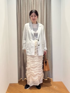 「EMMEL REFINES（エメルリファインズ）のアイテム」を使った、島津（shimazu)さん（レディース・160cm）の冬コーディネート