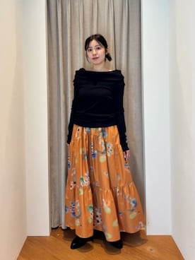 「EMMEL REFINES（エメルリファインズ）のアイテム」を使った、島津（shimazu)さん（レディース・160cm）の夏コーディネート