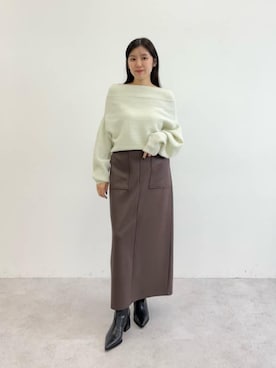 島津（shimazu)さん（レディース・160cm）の冬コーディネート