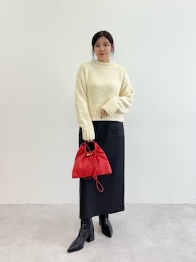 島津（shimazu)さん（レディース・160cm）の冬コーディネート