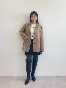 島津（shimazu)さん（レディース・160cm）の冬コーディネート