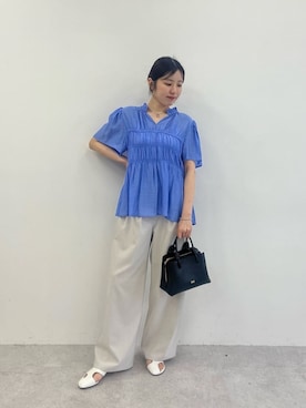 「quartierglam（カルチェグラム）のアイテム」を使った、島津（shimazu)さん（レディース・160cm）の夏コーディネート