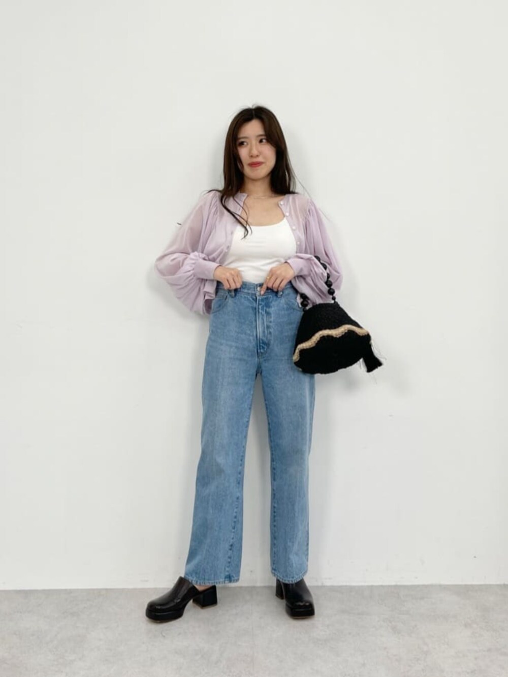 EMMEL REFINES EM センタープレス ストレート デニム EMMEL REFINES＞EM センタープレス ストレート デニム/ パンツ