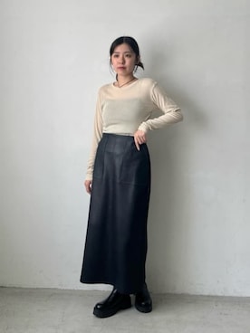 島津（shimazu)さん（レディース・160cm）の秋コーディネート