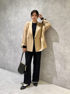 島津（shimazu)さん（レディース・160cm）の秋コーディネート