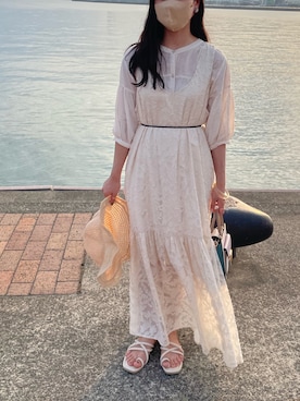 「COACH」｜「アイテム（ワンピース/ドレス）」を使った、ffmiさん（レディース・152cm）の秋コーディネート
