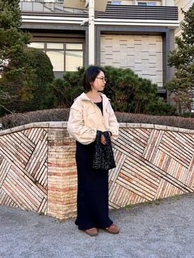 「CIAOPANIC TYPY（チャオパニックティピー）のアイテム（ミリタリージャケット）」を使った、madokaさん（レディース・151cm）の春コーディネート