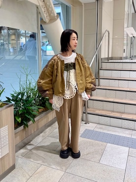 「etsinta（エシンタ）のアイテム」を使った、madokaさん（レディース・151cm）の春コーディネート