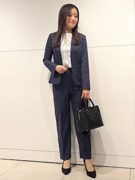 「COUP DE CHANCE（クードシャンス）のアイテム」を使った、シオンさん（レディース・162cm）の冬コーディネート