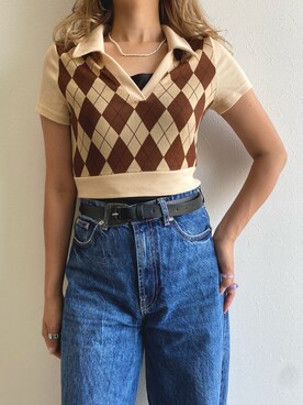 「shein」｜𝕋𝕆𝕄𝕆𝕂𝕆𝔸ℕ𝔻𝕆さん（レディース・167cm）の夏コーディネート