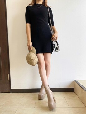 「ミニワンピ」｜𝕋𝕆𝕄𝕆𝕂𝕆𝔸ℕ𝔻𝕆さん（レディース・167cm）の夏コーディネート