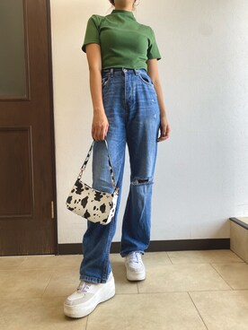 「shein」｜𝕋𝕆𝕄𝕆𝕂𝕆𝔸ℕ𝔻𝕆さん（レディース・167cm）の夏コーディネート