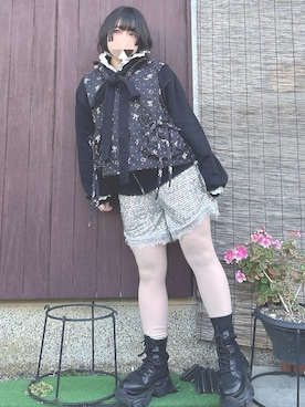 「PRANK PROJECT（プランクプロジェクト）のアイテム」を使った、ペキさん（レディース・50cm）の冬コーディネート