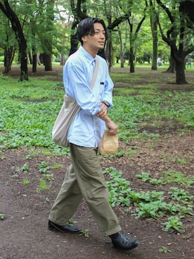 「koe（コエ）のアイテム」を使った、amonさん（メンズ・174cm）の春コーディネート