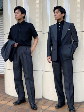 「アイテム（テーラードジャケット）」を使った、amonさん（メンズ・174cm）の夏コーディネート