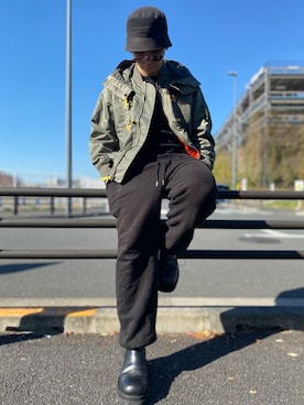 哺乳類さん（メンズ・170cm）の冬コーディネート