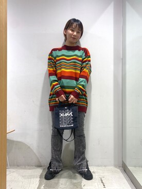 「フユコーデ」｜「アイテム（パンツ）」を使った、REMIさん（レディース・155cm）の秋コーディネート