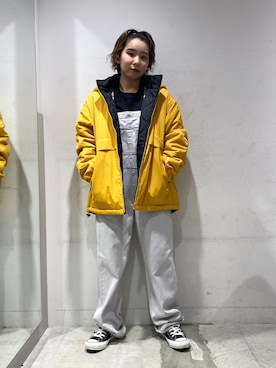「フユコーデ」｜「アイテム（サロペット/オーバーオール）」を使った、REMIさん（レディース・155cm）の秋コーディネート