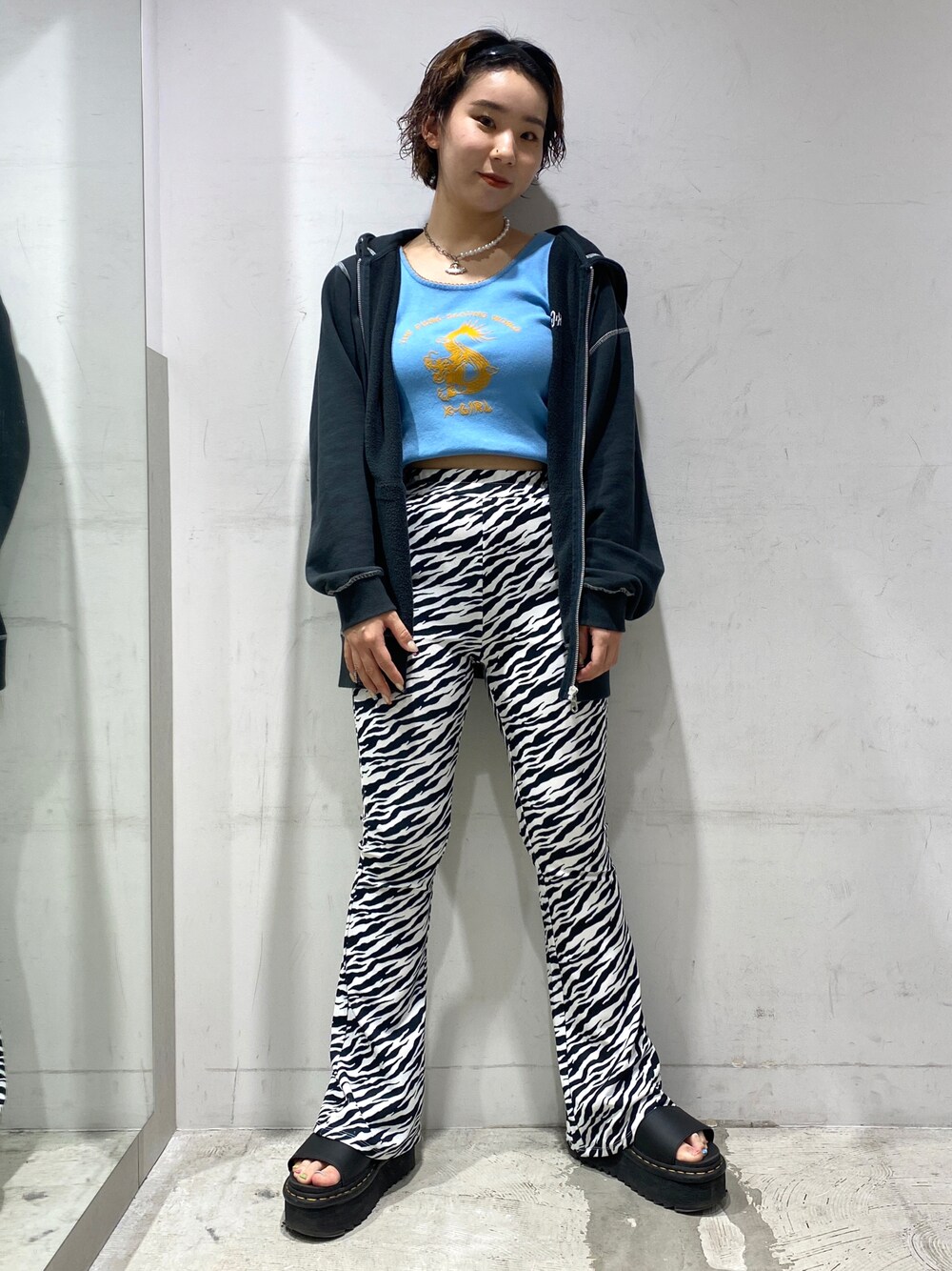 X-girl（エックスガール）の「CHINESE DRAGON TANK TOP（タンク