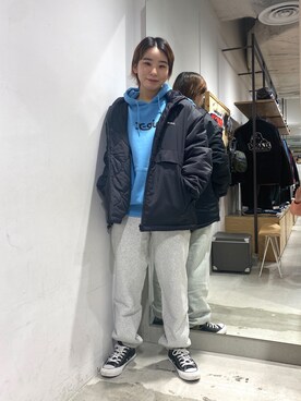 「秋トレンド2021」｜「アイテム（ブルゾン）」を使った、REMIさん（レディース・155cm）の秋コーディネート