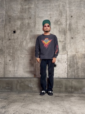 「Levi's（リーバイス）のアイテム」を使った、RiMaさん（メンズ・171cm）の春コーディネート