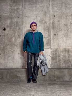 「Engineered Garments（エンジニアードガーメンツ）のアイテム」を使った、Ri Maさん（メンズ・171cm）の冬コーディネート