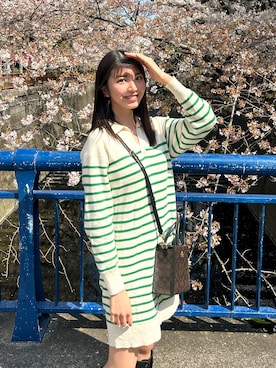 「COACH」｜「アイテム（ワンピース/ドレス）」を使った、Yukaさん（レディース・167cm）の春コーディネート