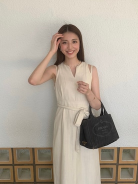 「COCO DEAL（ココディール）のアイテム（ワンピース/ドレス）」を使った、Yukaさん（レディース・167cm）の夏コーディネート