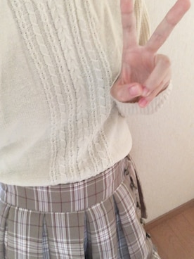 「axes femme（アクシーズファム）のアイテム（ニット/セーター）」を使った、あやさん（レディース・147cm）の秋コーディネート