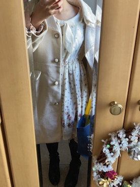 「axes femme（アクシーズファム）のアイテム（ダウンジャケット/コート）」を使った、あやさん（レディース・147cm）の冬コーディネート
