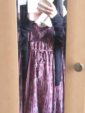 「axes femme（アクシーズファム）のアイテム（ジャンパースカート）」を使った、あやさん（レディース・147cm）の秋コーディネート