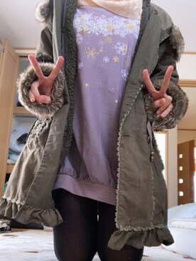「axes femme（アクシーズファム）のアイテム（トレンチコート）」を使った、あやさん（レディース・147cm）の秋コーディネート