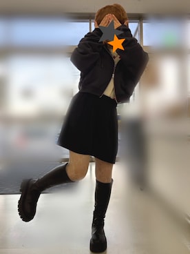 「アイテム（帽子）」を使った、ri3aさん（レディース・145cm）の秋コーディネート