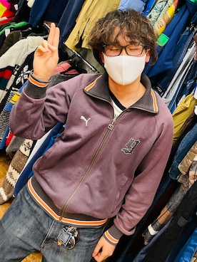 「PUMA（プーマ）のアイテム（その他アウター）」を使った、八十日わかめさん（メンズ・175cm）の春コーディネート