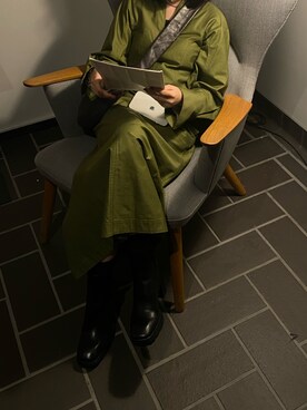 Mame マメ のワンピース グリーン系 を使った人気ファッションコーディネート Wear