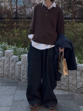 「Adoon plain（アドーンプレーン）のアイテム」を使った、Kairiさん（メンズ・168cm）の春コーディネート