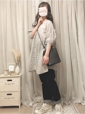 「大人可愛い、シンプル」｜「アイテム（その他）」を使った、Mayさん（レディース・156cm）の夏コーディネート