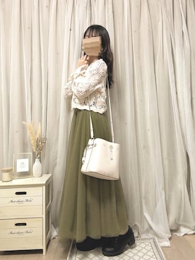 「prose verse（プロズヴェール）のアイテム」を使った、Mayさん（レディース・156cm）の春コーディネート