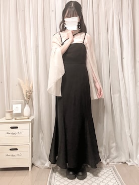 「mideal（マイディール）のアイテム（ワンピース/ドレス）」を使った、Mayさん（レディース・156cm）の春コーディネート