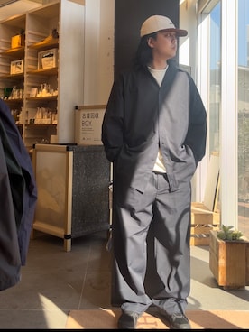 下田海秀さん（メンズ・168cm）の冬コーディネート