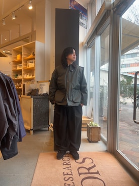 「アイテム（その他アウター）」を使った、下田海秀さん（メンズ・168cm）の冬コーディネート