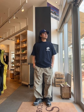 「BURLAP OUTFITTER（バーラップアウトフィッター）のアイテム」を使った、下田海秀さん（メンズ・168cm）の春コーディネート