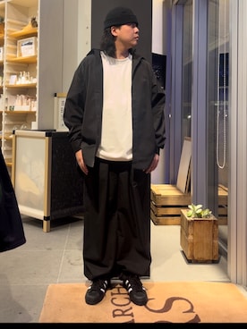 下田海秀さん（メンズ・168cm）の冬コーディネート