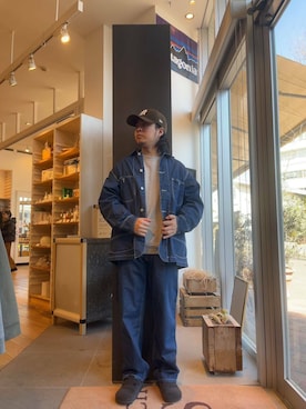 「FORK&SPOON」｜「アイテム（ジャケット/アウター）」を使った、下田海秀さん（メンズ・168cm）の春コーディネート