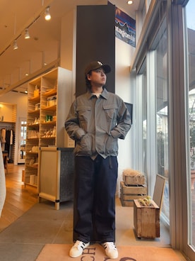 「snowpeak」｜下田海秀さん（メンズ・168cm）の春コーディネート