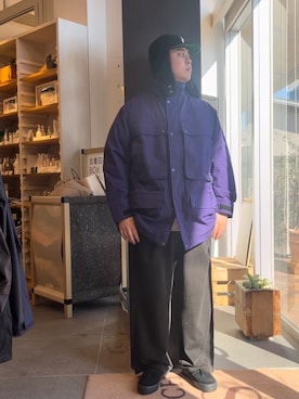 「L.L.Bean（エルエルビーン）のアイテム」を使った、下田海秀さん（メンズ・168cm）の冬コーディネート