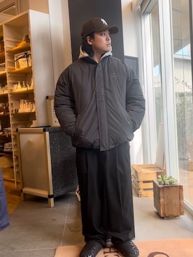 「アイテム（その他アウター、グレー系）」を使った、下田海秀さん（メンズ・168cm）の秋コーディネート