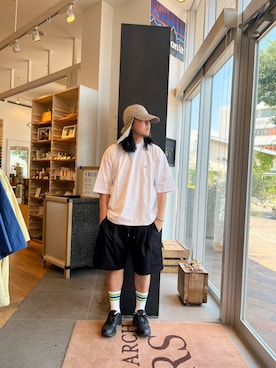 下田海秀さん(メンズ・168cm)の夏コーディネート