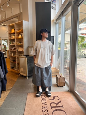 「LOTTO（ロット）のアイテム」を使った、下田海秀さん（メンズ・168cm）の夏コーディネート